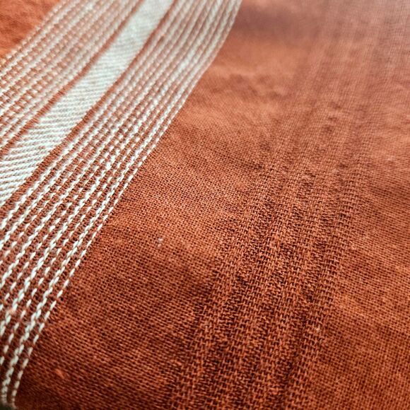 SIENNA SKY Cotton Mini Dress Womens SMALL or XS Fall Rust - Picture 11 of 12